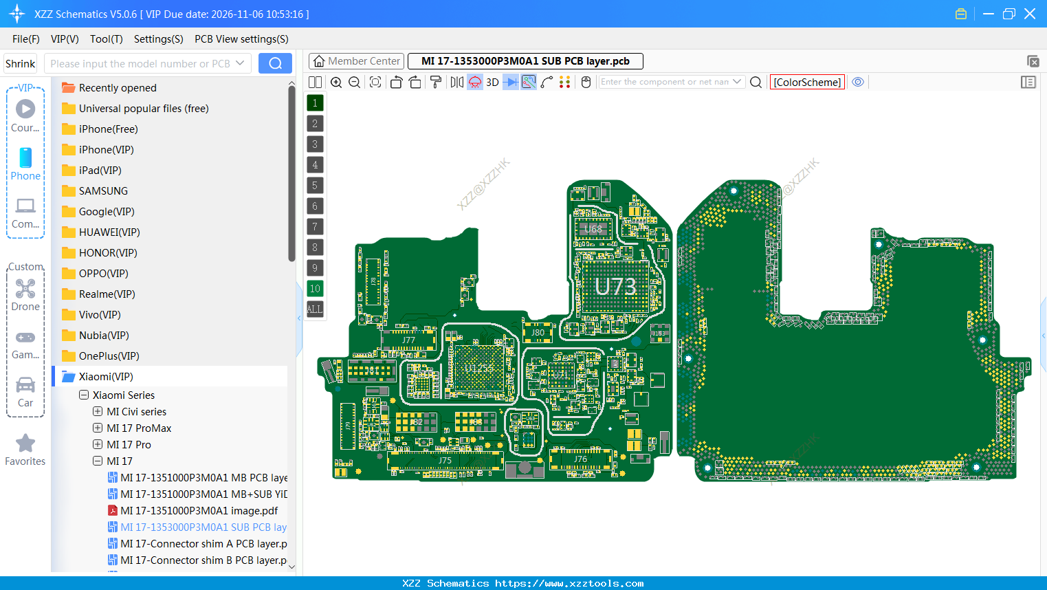 Xiaomi MI 17-1353000P3M0A1 SUB PCB Layer